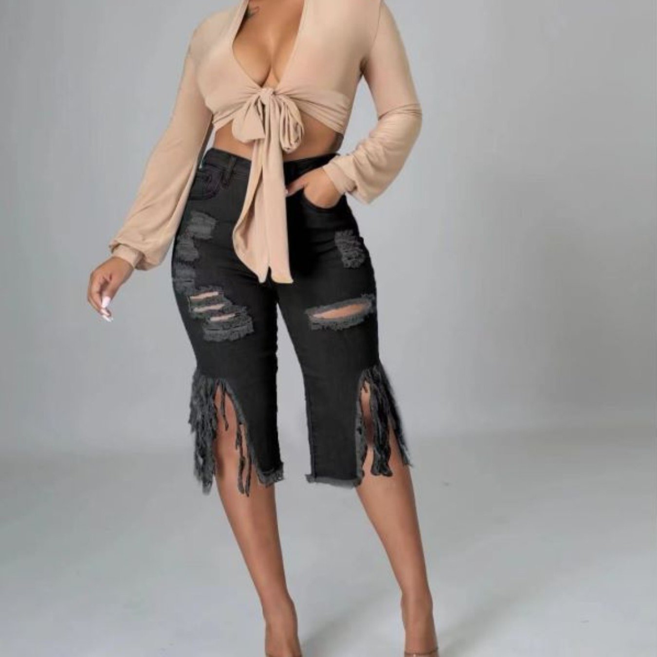Lemama Denim Shorts