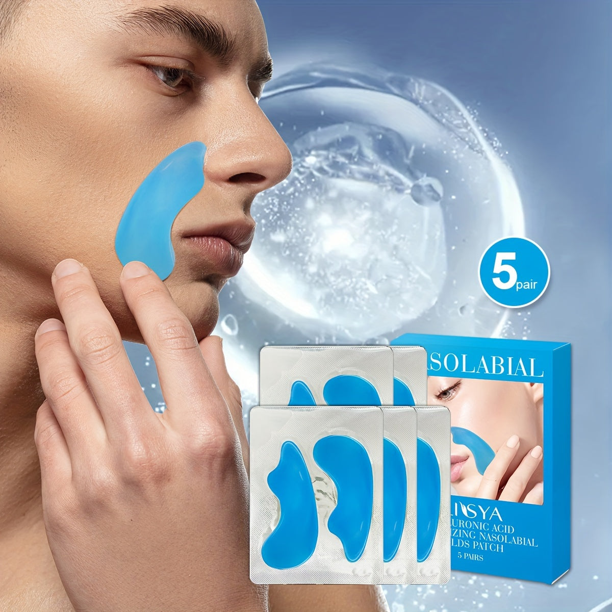 ILISYA Hyaluronic Acid Nasolabial Folds Patches