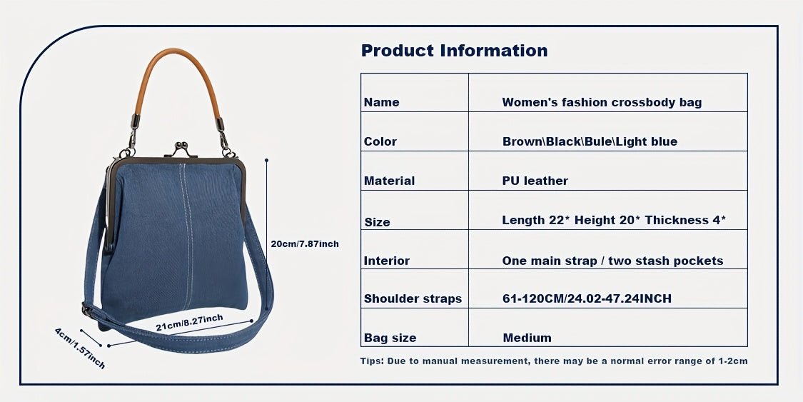 Kehlani Denim Crossbody Bag