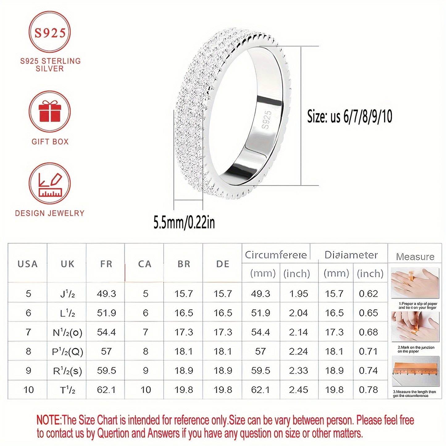 Eva Sterling Silver Promise Ring