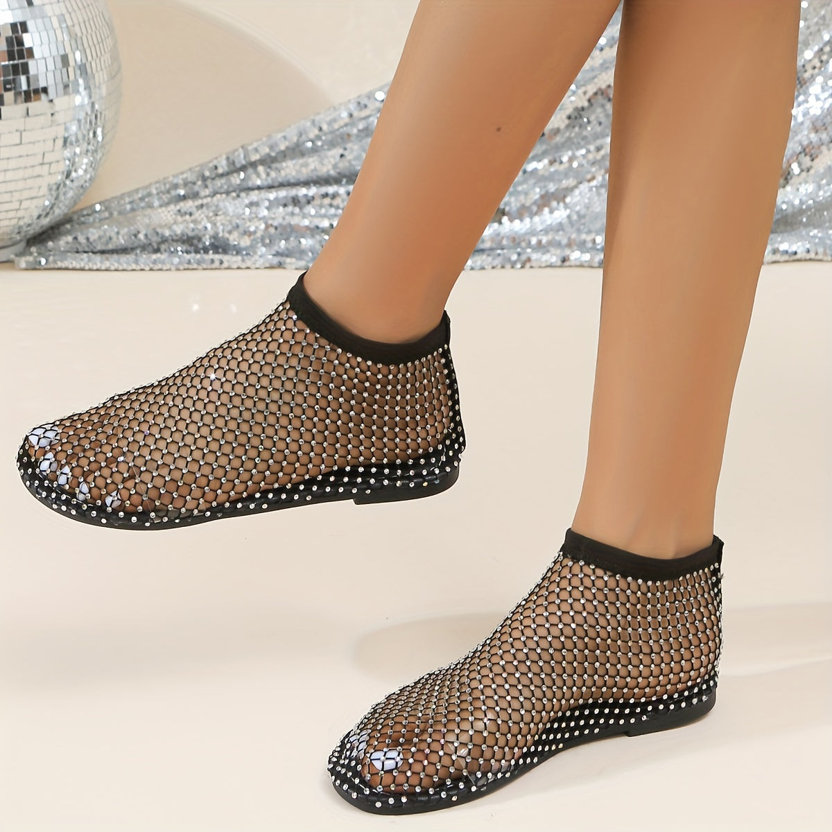 Devon Mesh Flat Sandals