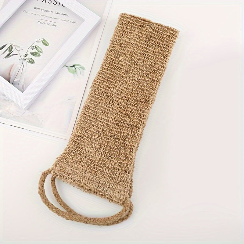 Natural Sisal Exfoliating Back Scrubber and Bath Glove Set