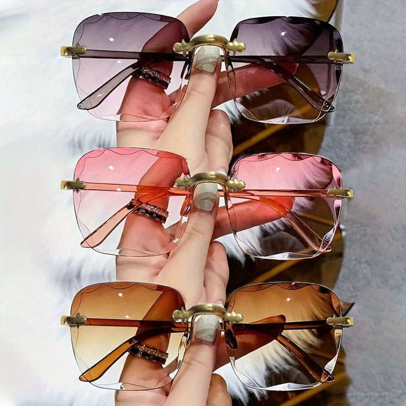 Eliana Frameless Edge-cut Glasses