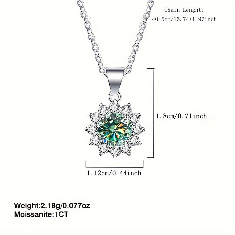 Kinsley Moissanite Snowflake Pendant Necklace