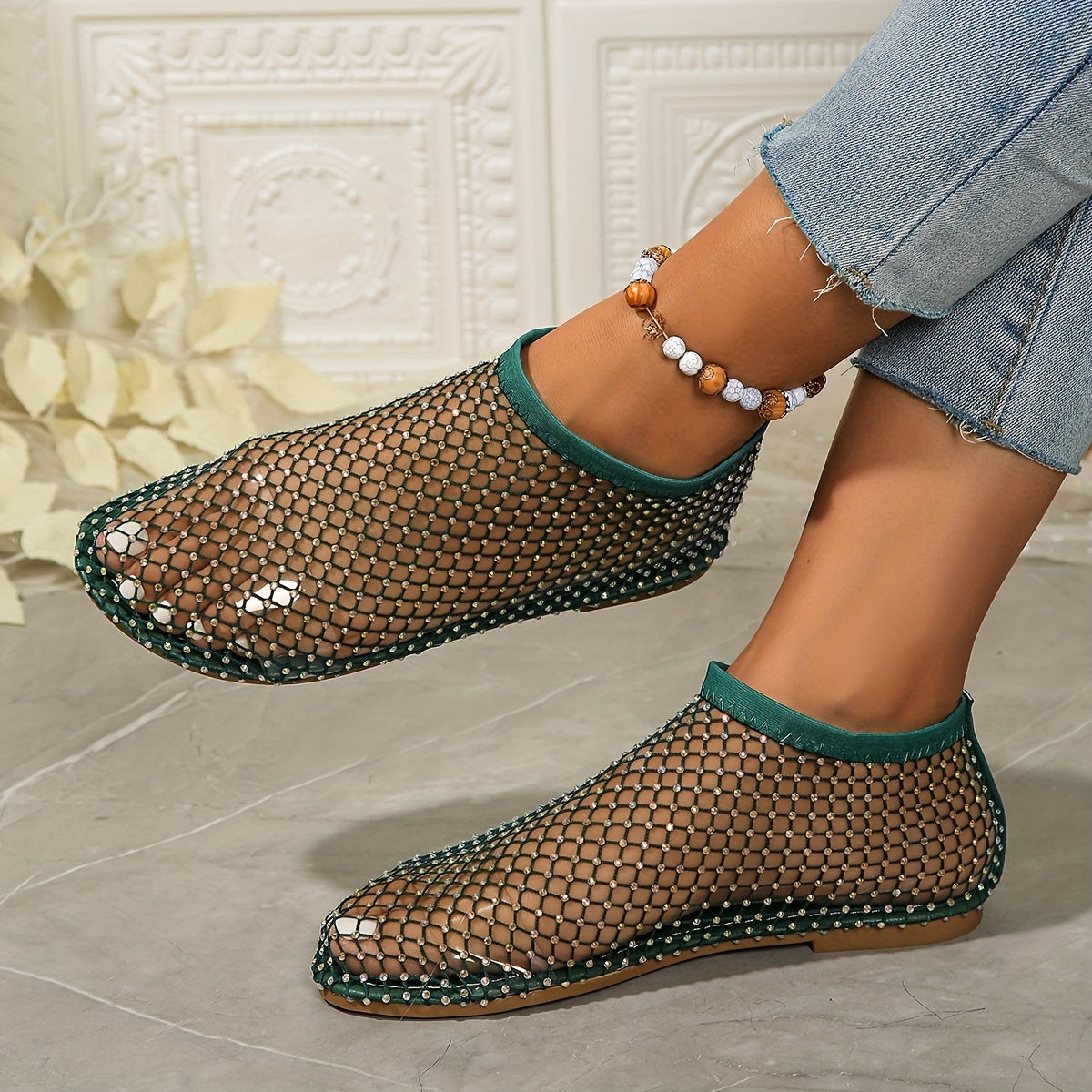 Devon Mesh Flat Sandals