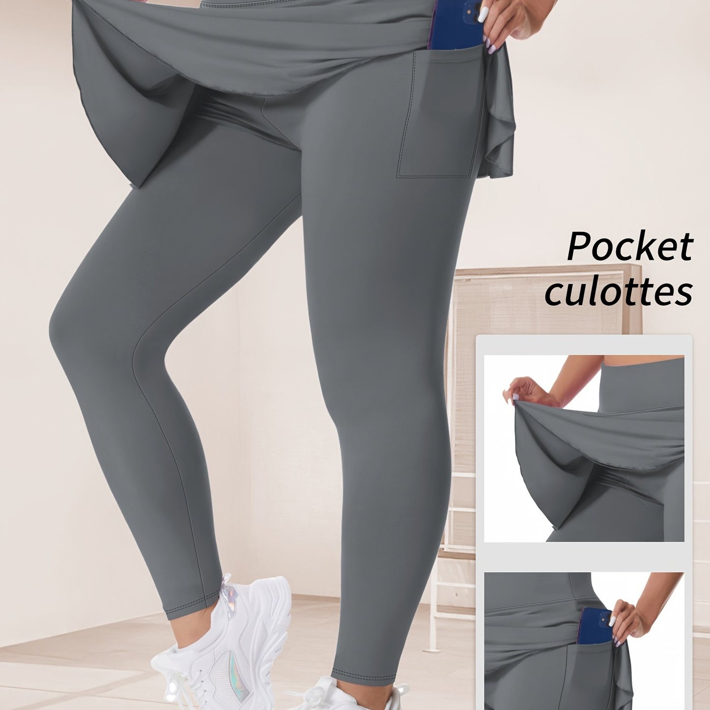 Thalia2 Skirted Running Yoga Leggings