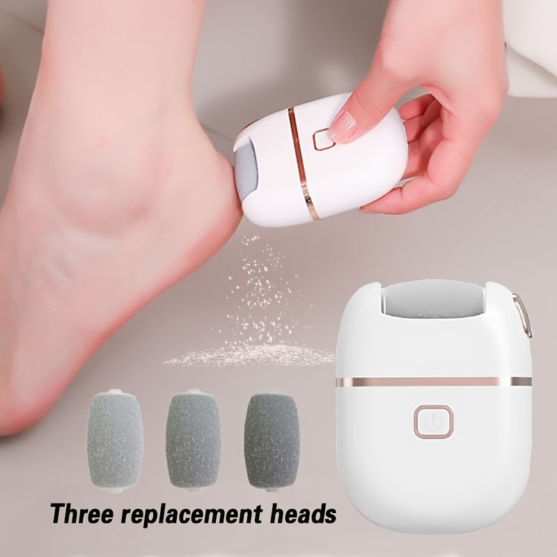 Foot Scraper, with Three Replacement Grinding Heads