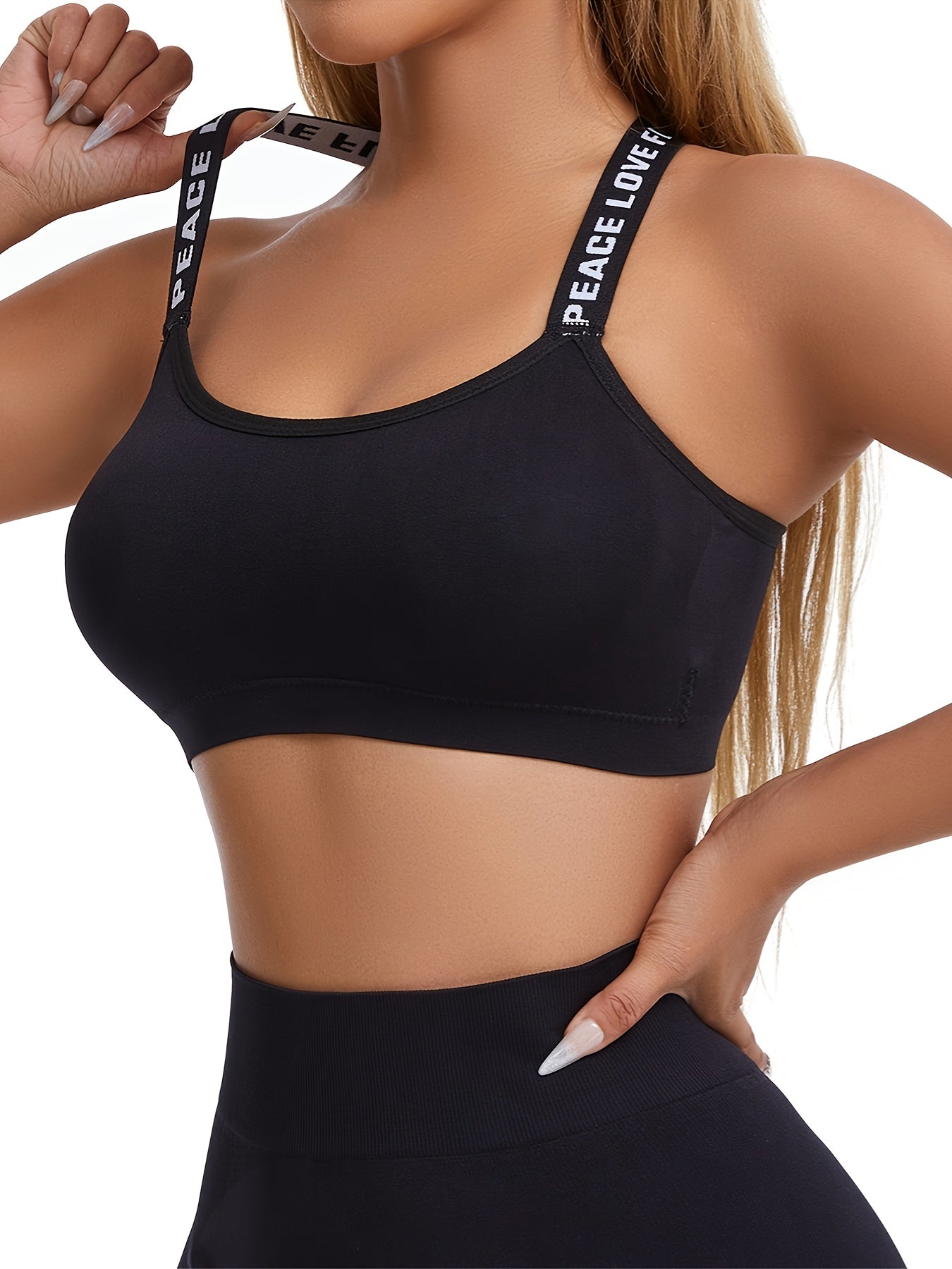 Chichy2 Set of 4 Lettered Sports Bras