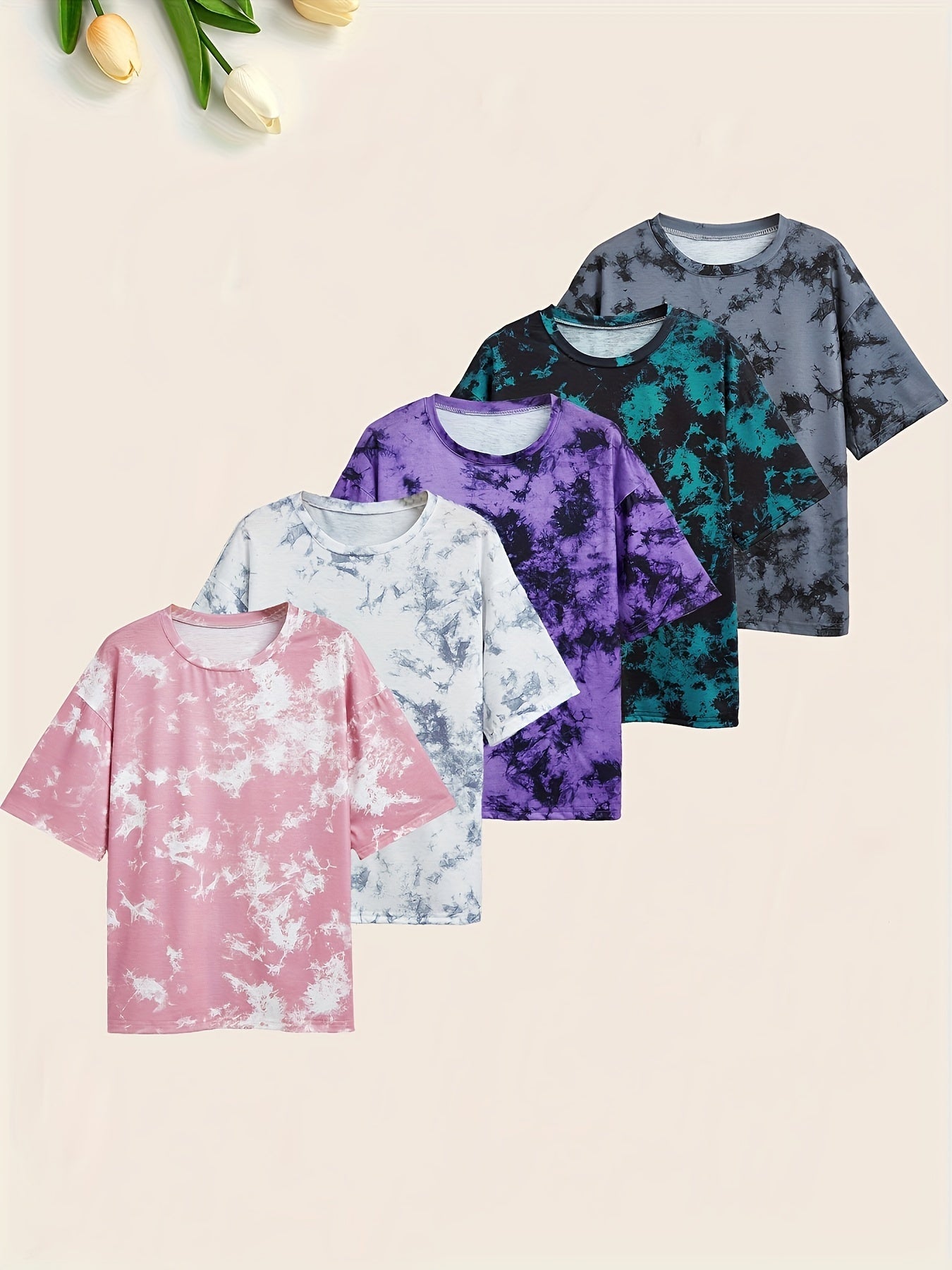 Sotiria Casual Short Sleeve Five-piece Set