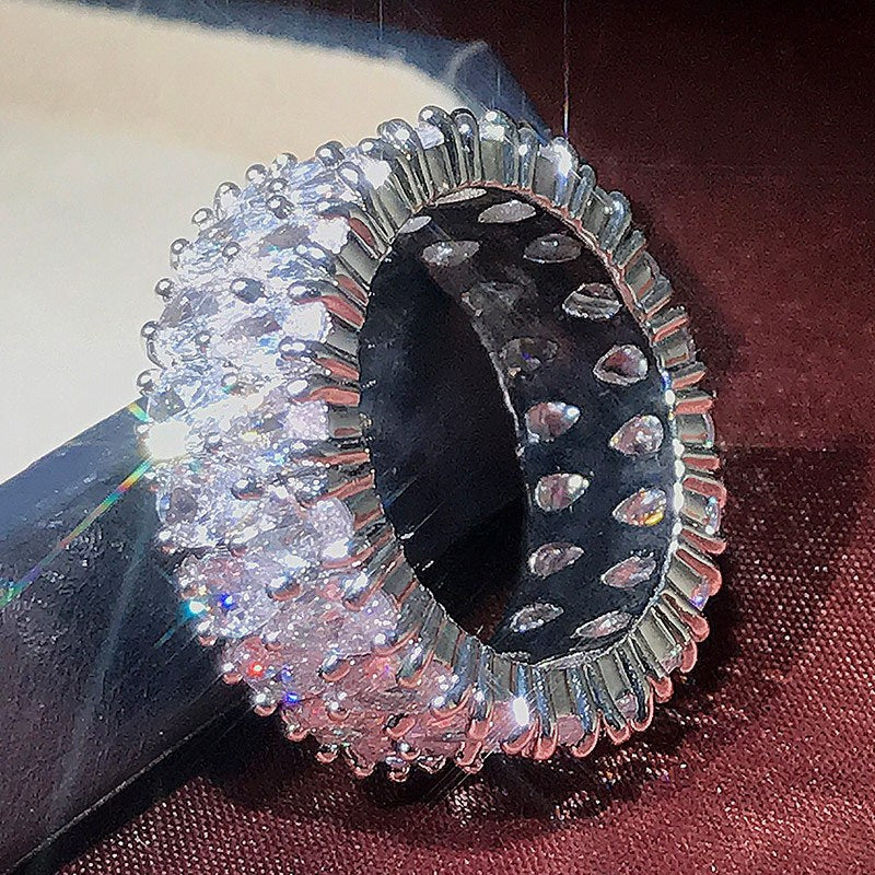 Samiha Drop-shaped Zirconia Ring
