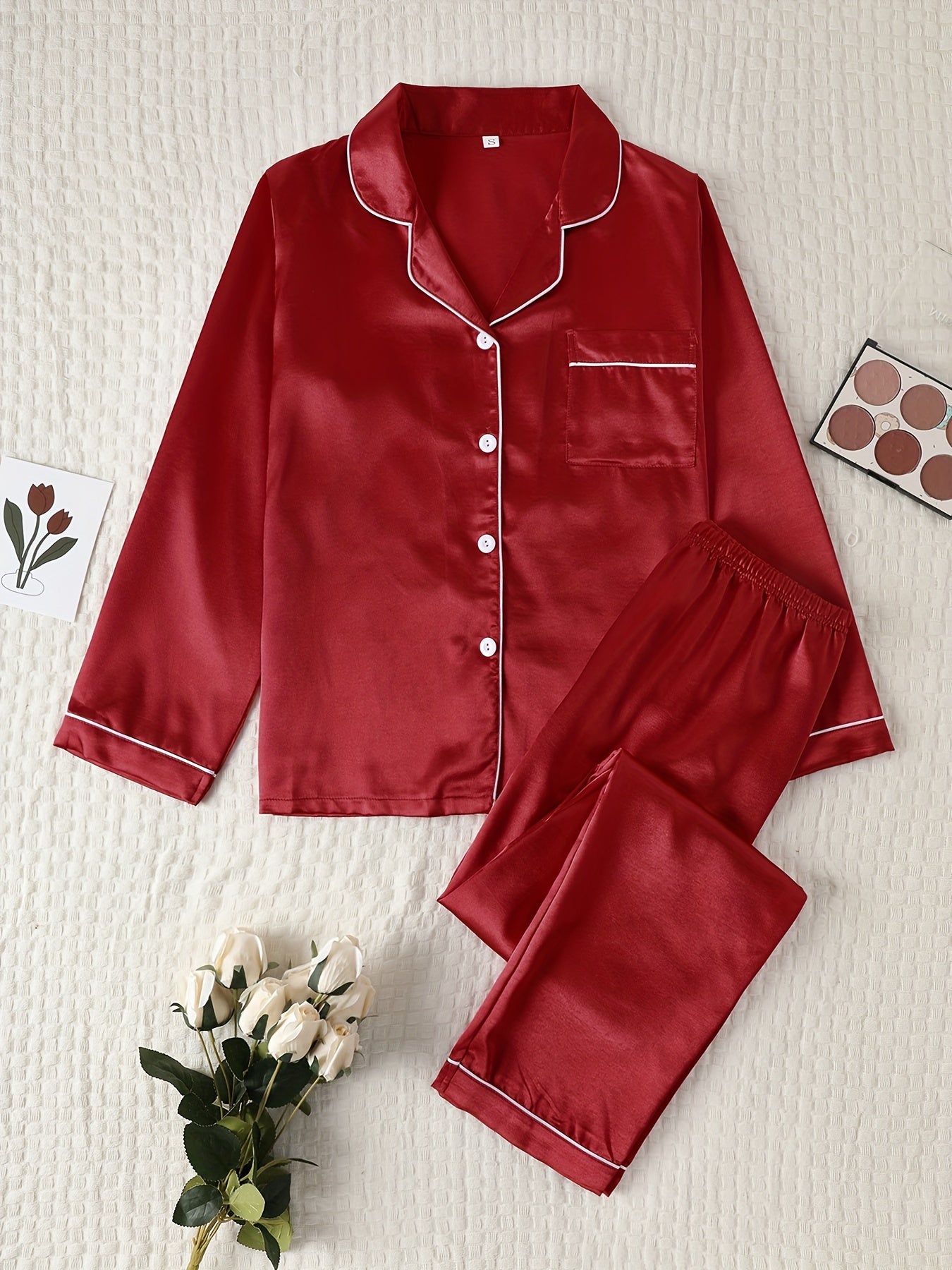 Honorine satin pajama set