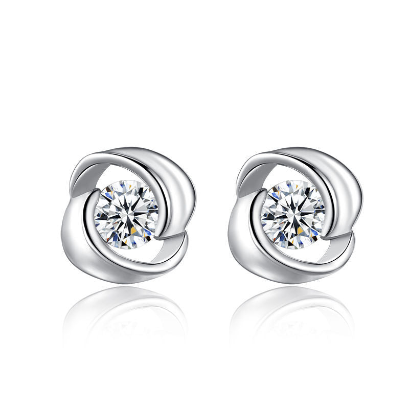 Alice Round Shaped Stud Earrings