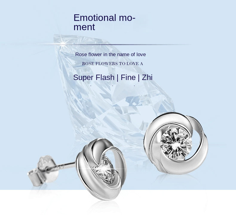 Alice Round Shaped Stud Earrings