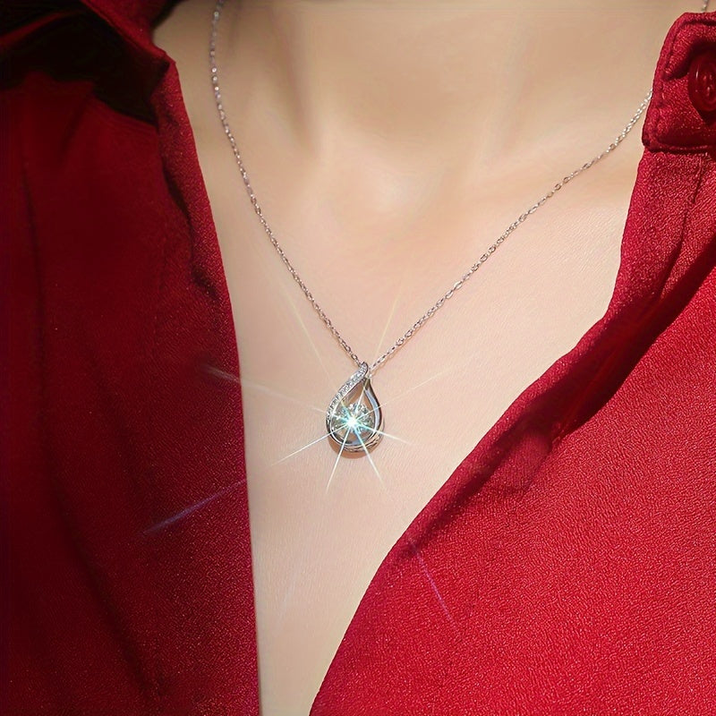 Denise Silvery 1ct Necklace