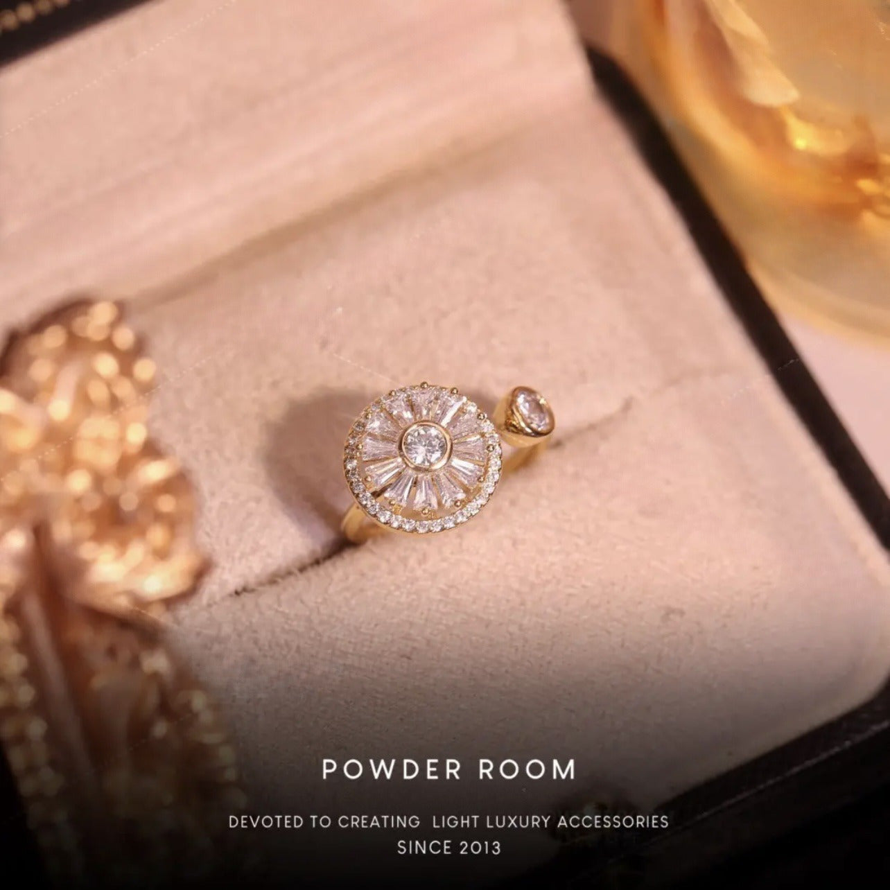 Ferial Rotating Cubic Zirconia Ring