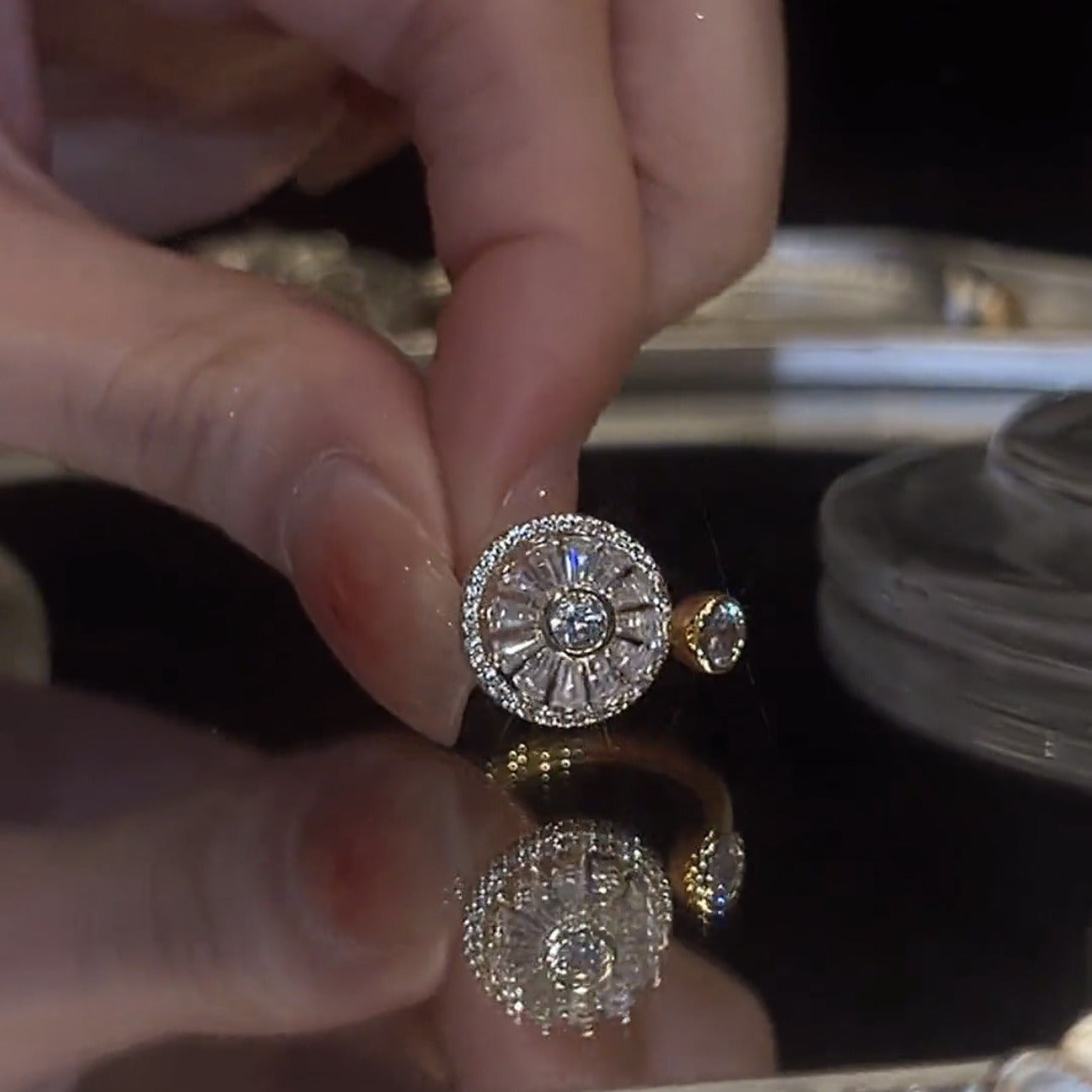 Ferial Rotating Cubic Zirconia Ring