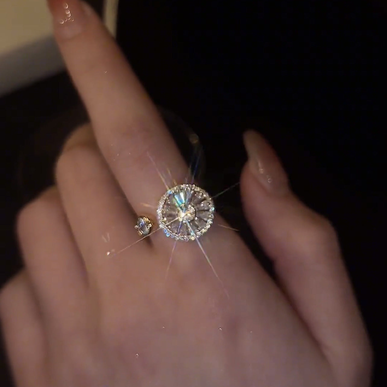 Ferial Rotating Cubic Zirconia Ring