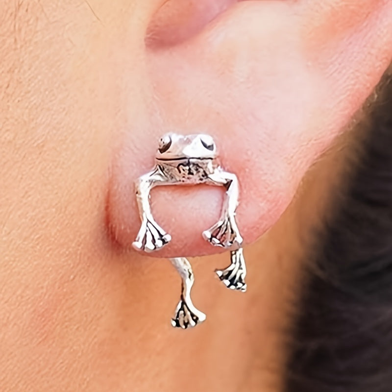 Vintage Frog Earrings Set