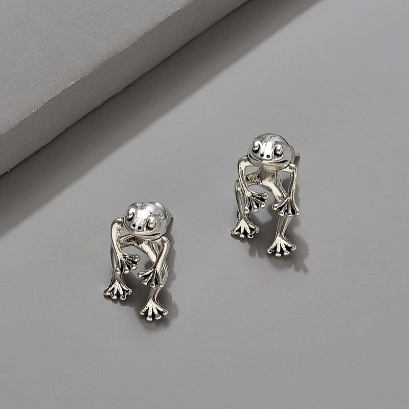 Vintage Frog Earrings Set