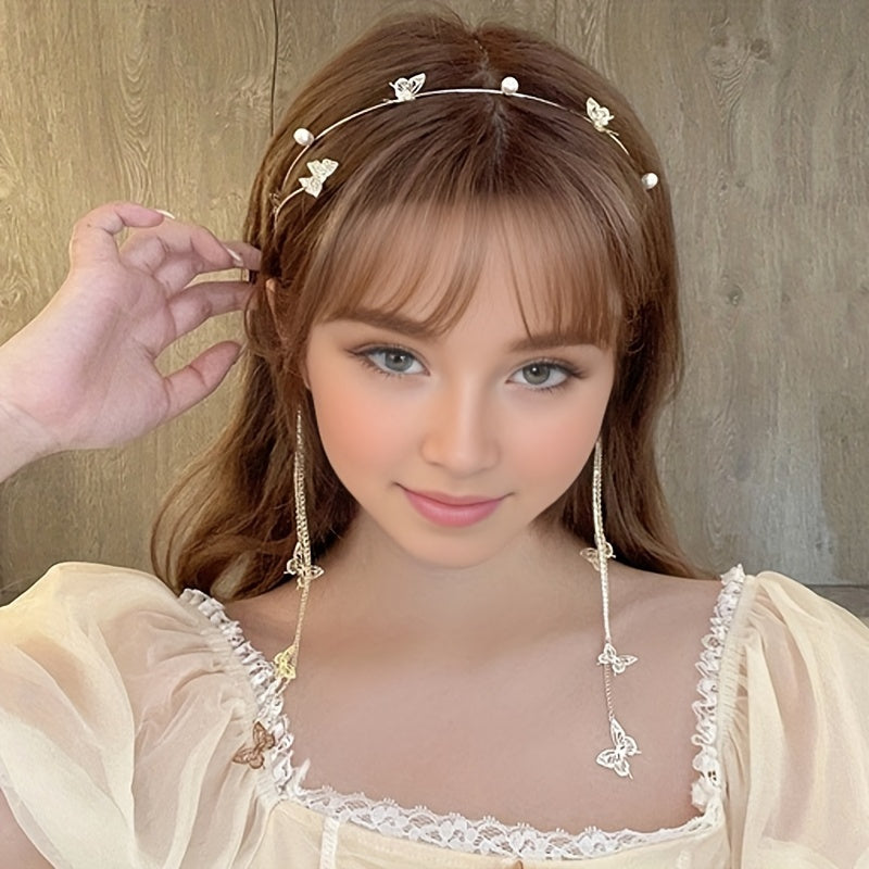 Lewiza Elegant Butterfly Tassel Hairband