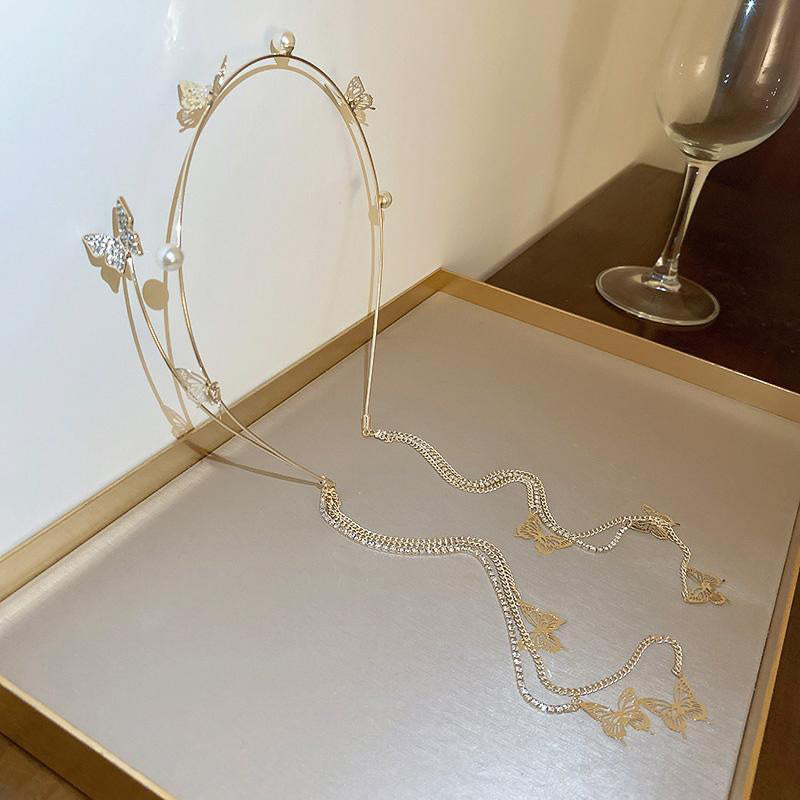 Lewiza Elegant Butterfly Tassel Hairband