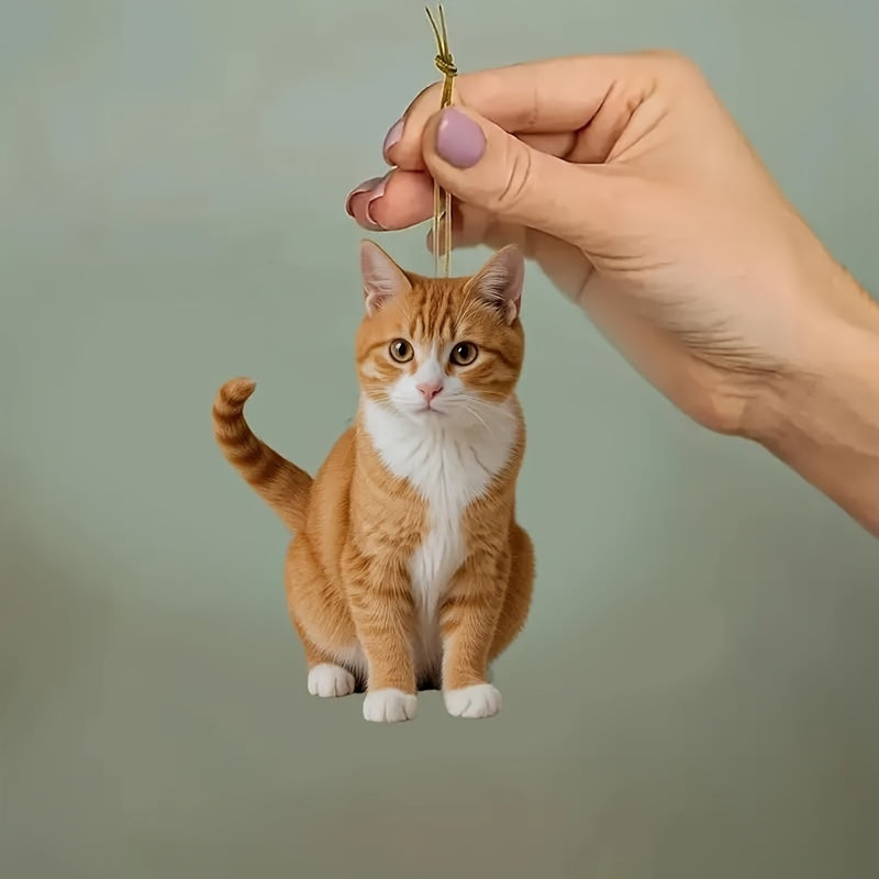 Orange Tiger Pendant for Keychains,