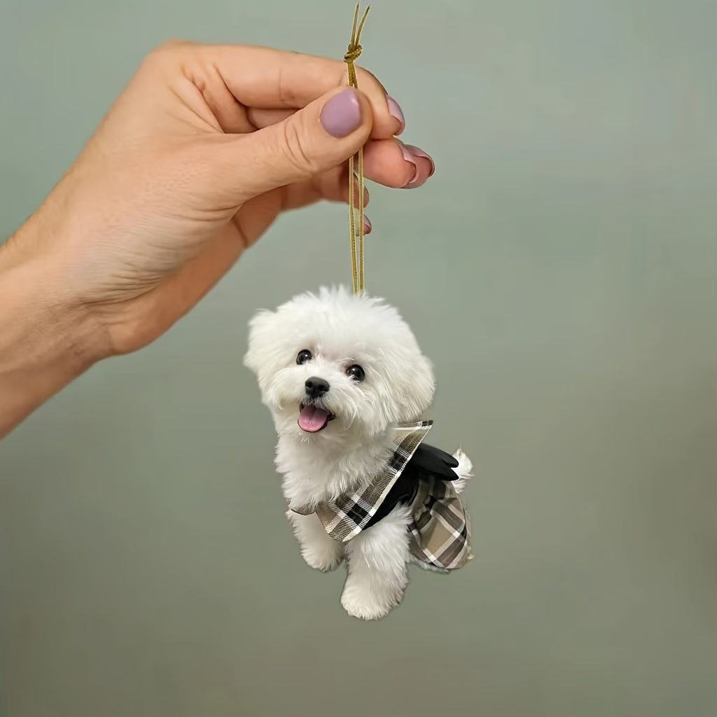 Cute Puppy Dog Car Mirror Charm Decoration