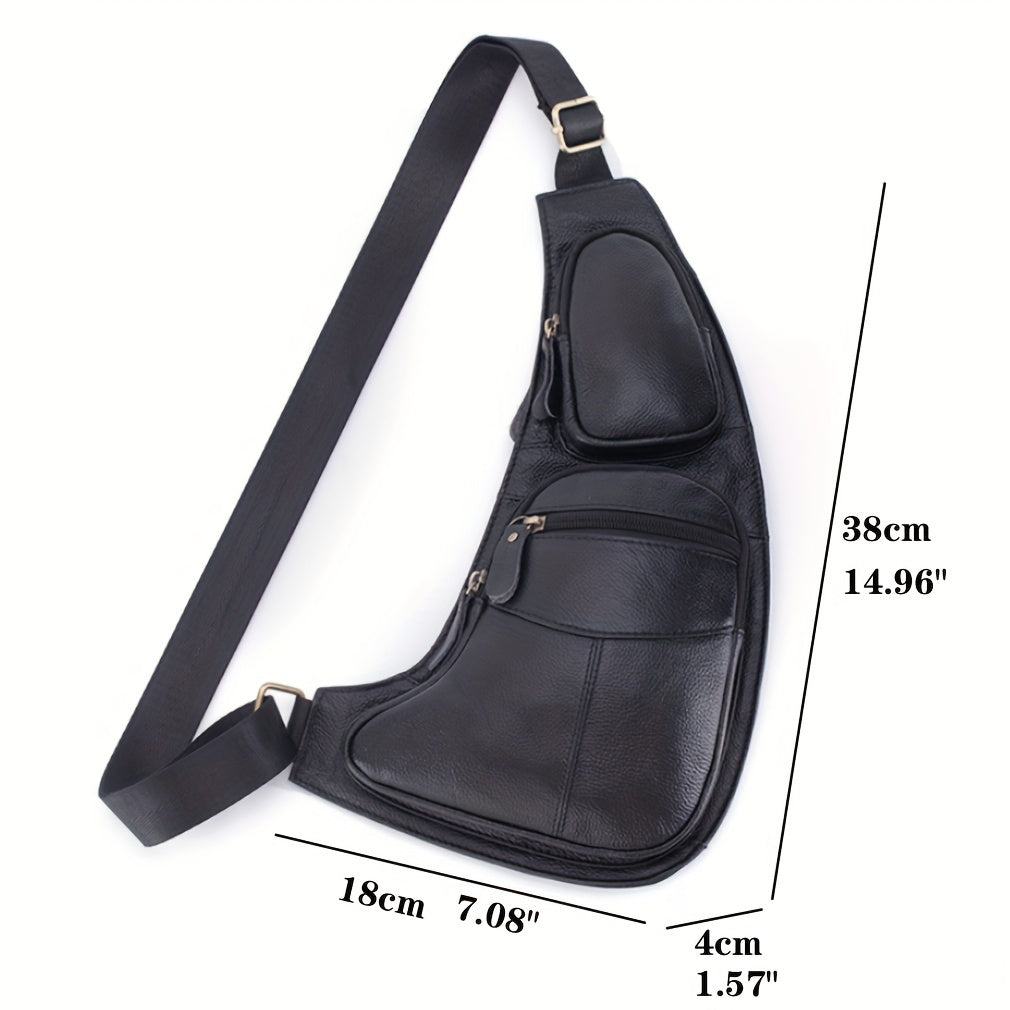Vintage Genuine Leather Sling Bag