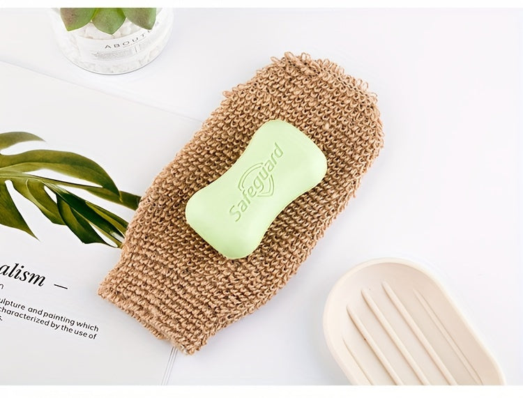 Natural Sisal Exfoliating Back Scrubber and Bath Glove Set