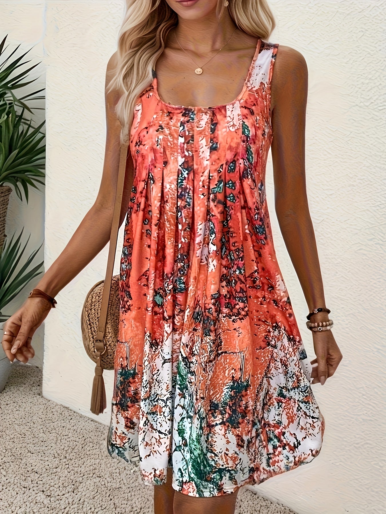 Aubrey Floral Print Dress