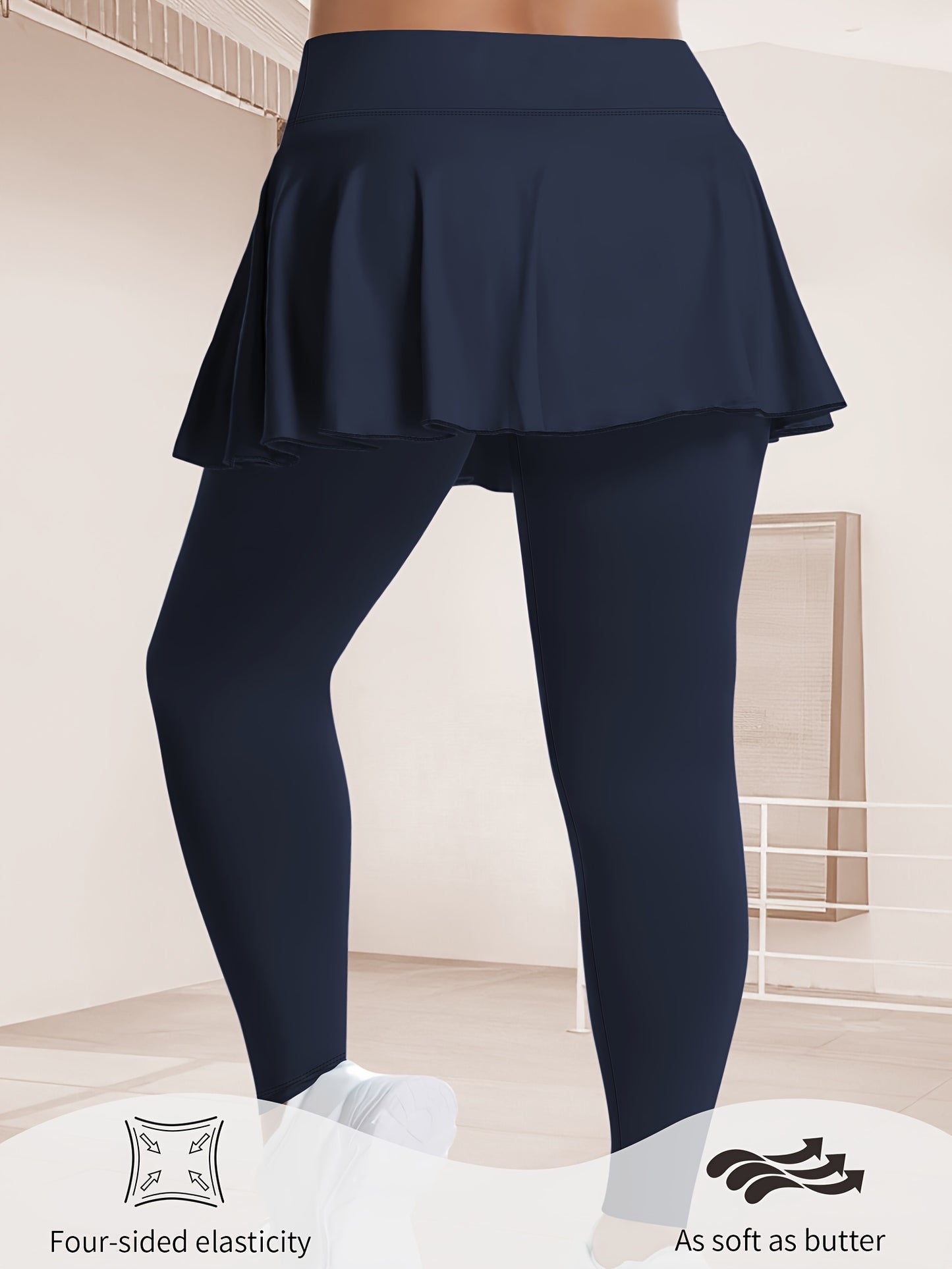 Thalia2 Skirted Running Yoga Leggings