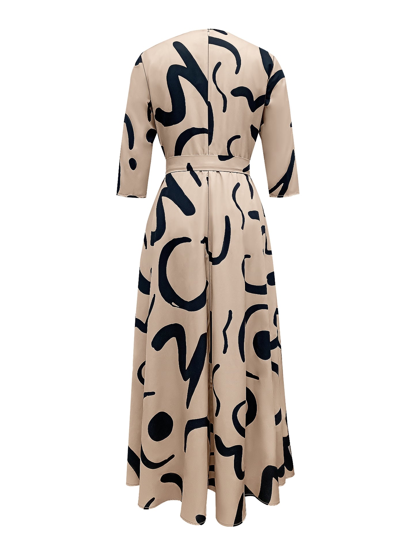 Artemis Crew Neck Belted Dress
