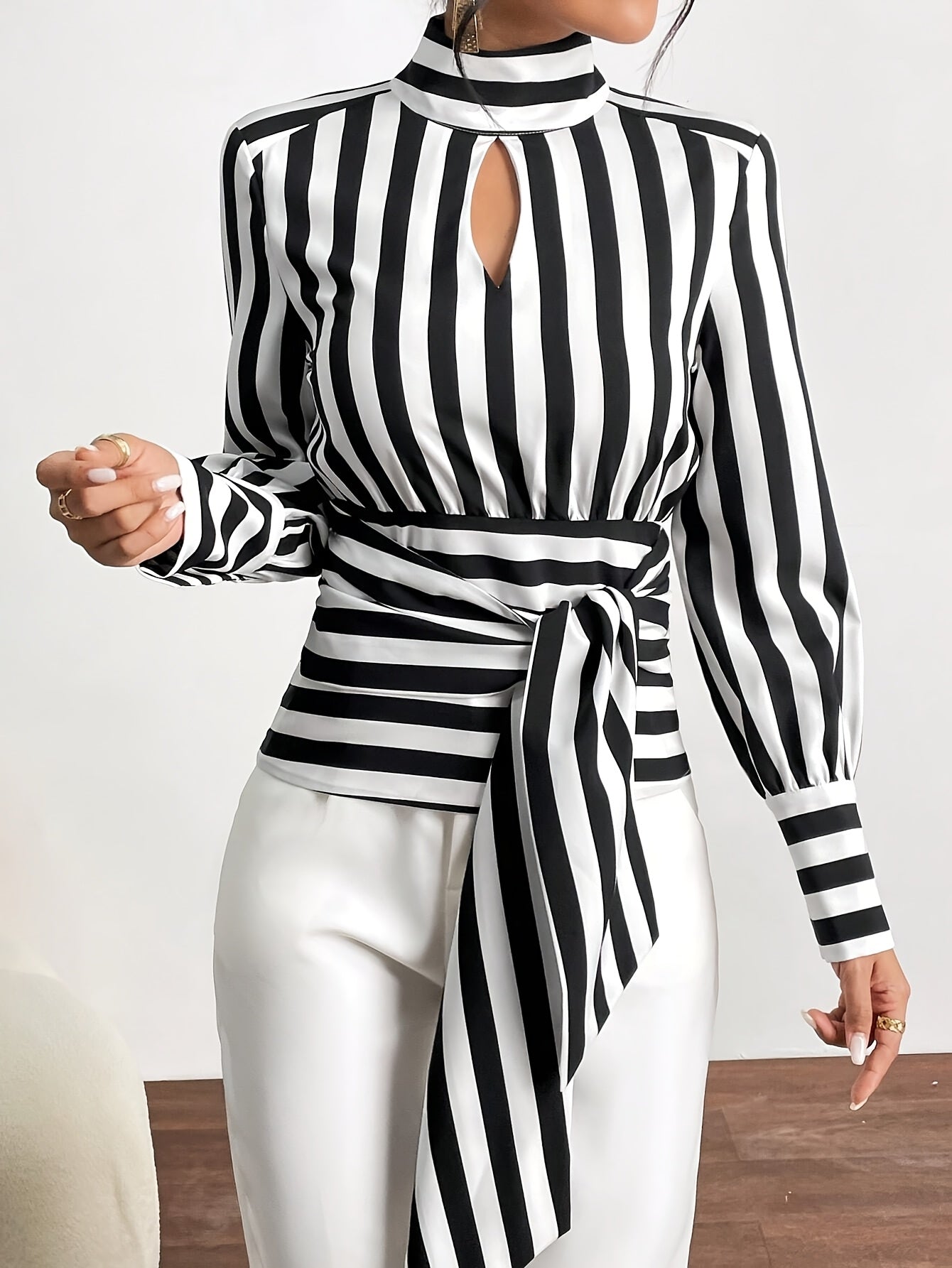 Georgia High Neck Blouse