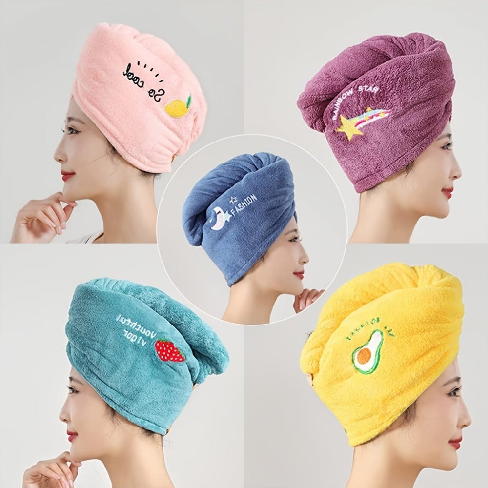 Coral Fleece Hair Towel Turbans