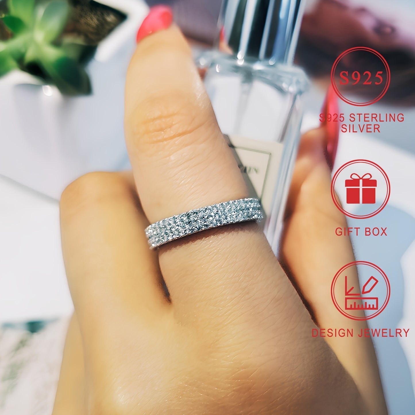 Eva Sterling Silver Promise Ring