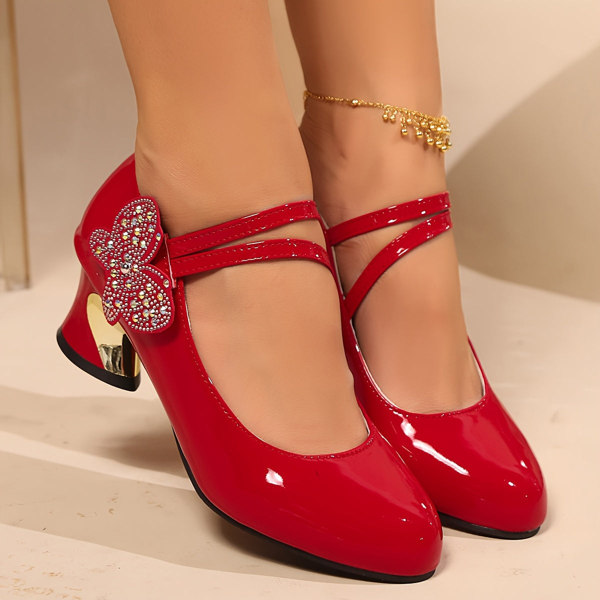 Kamelia2 Chunky Heel Shoes