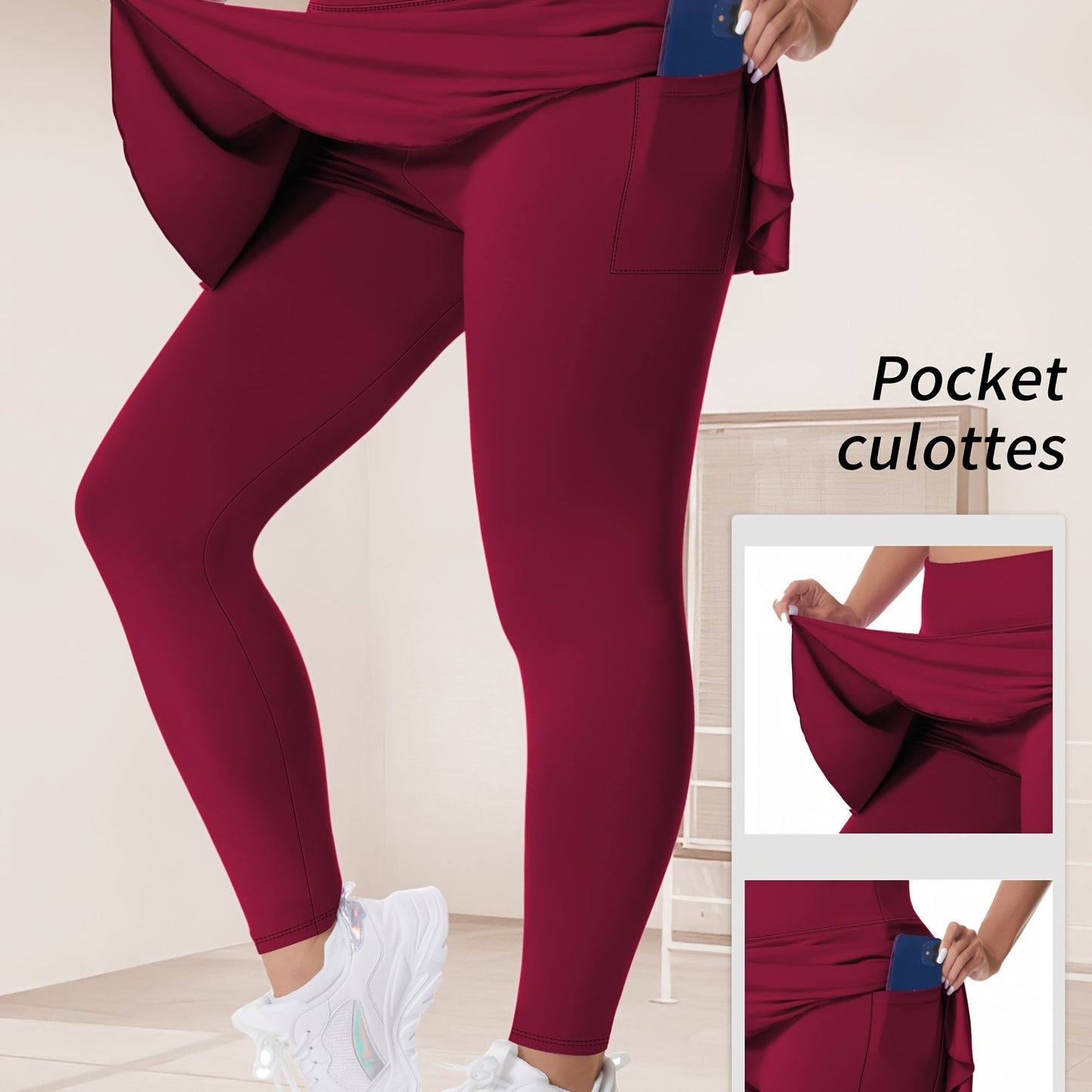 Thalia2 Skirted Running Yoga Leggings