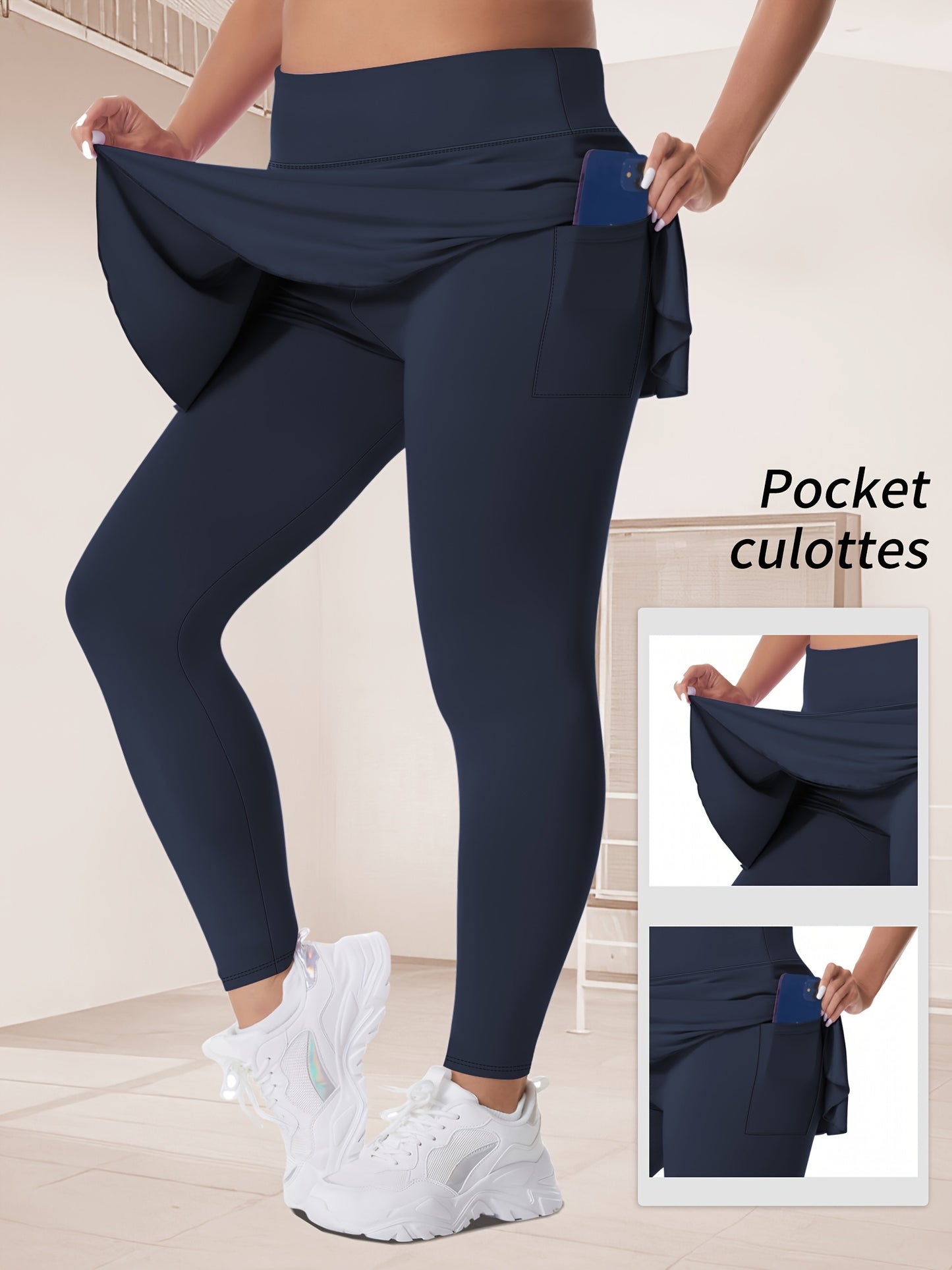 Thalia2 Skirted Running Yoga Leggings