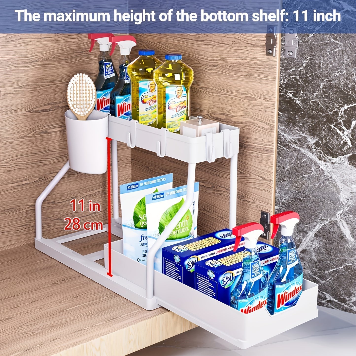 2-Tier Pull-Out Storage Organizer