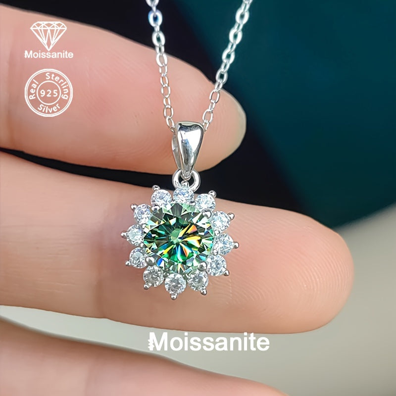 Kinsley Moissanite Snowflake Pendant Necklace