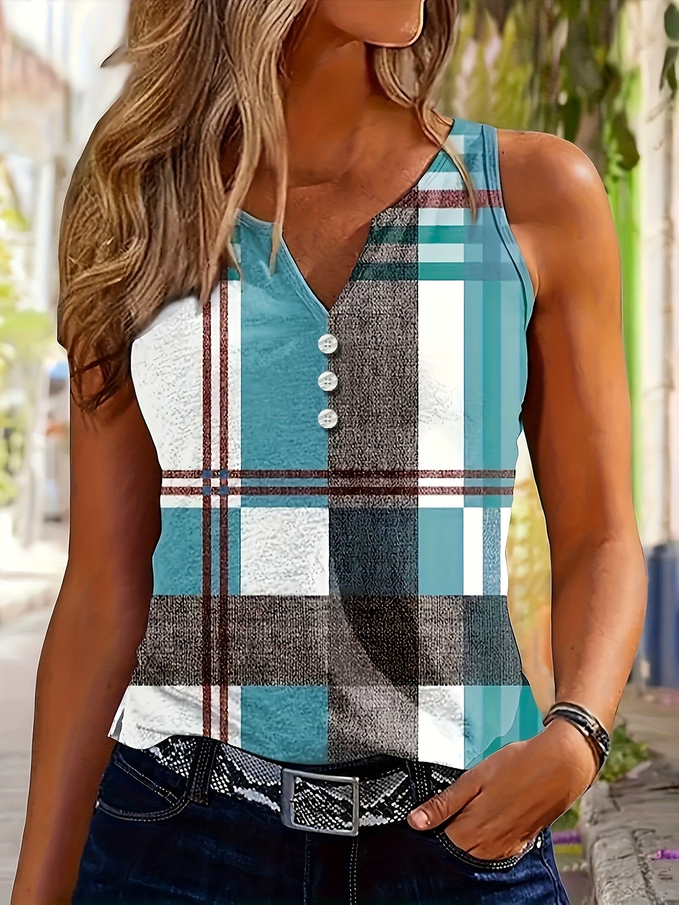 Leah Sleeveless Tank Top