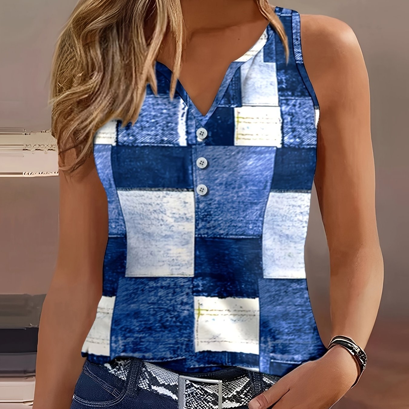 Leah Sleeveless Tank Top