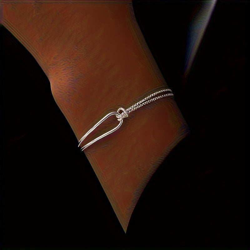 geometric collage bracelet