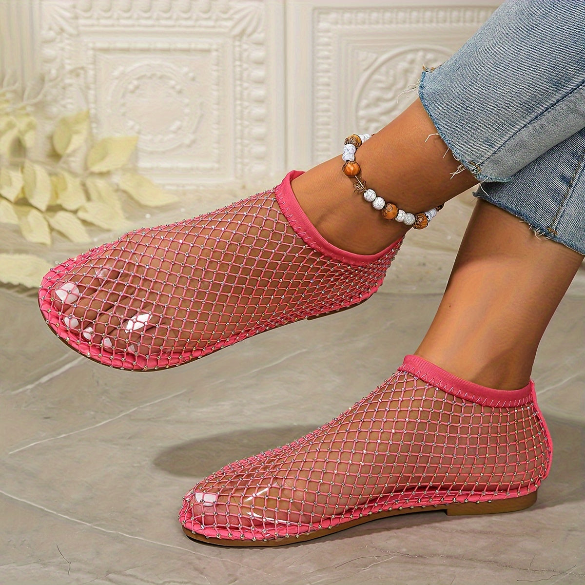 Devon Mesh Flat Sandals
