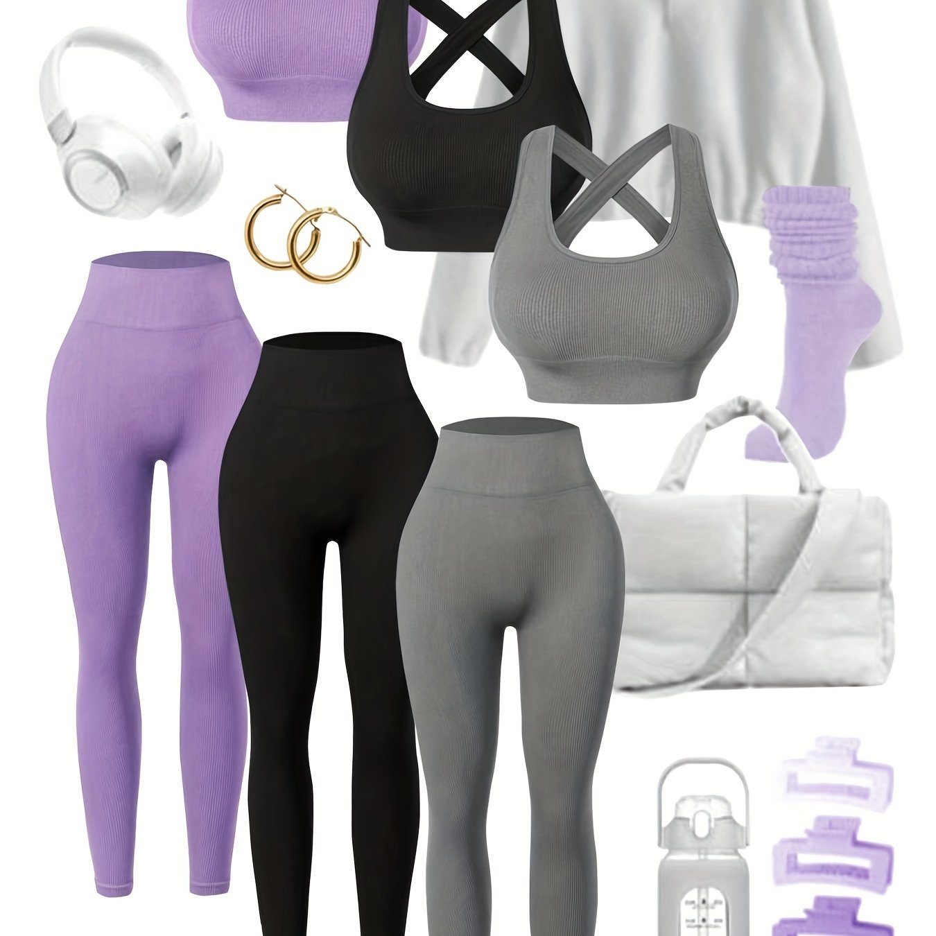 3pack Ithaca Yoga Leggings Set