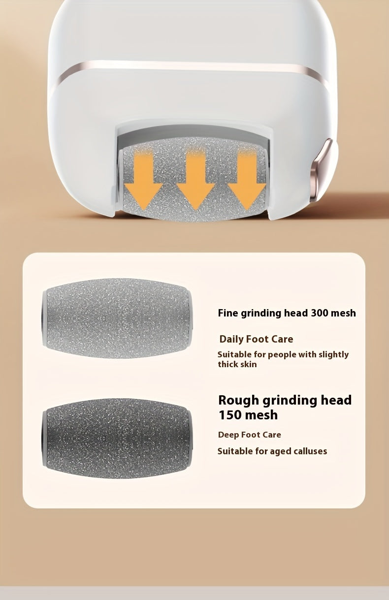 Foot Scraper, with Three Replacement Grinding Heads
