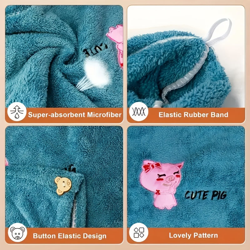 Coral Fleece Hair Towel Turbans