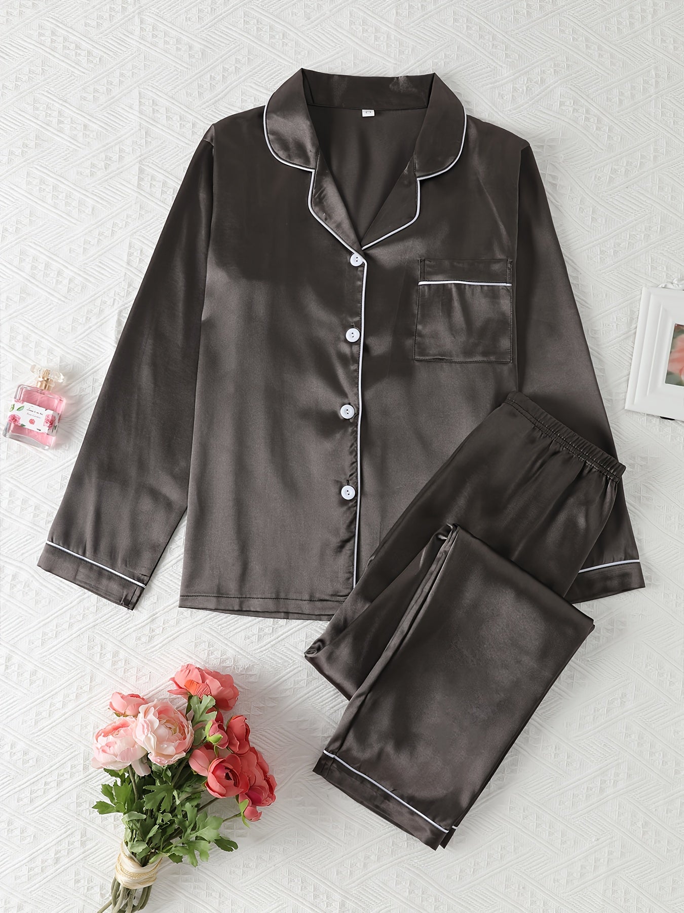 Honorine satin pajama set
