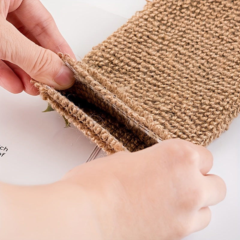 Natural Sisal Exfoliating Back Scrubber and Bath Glove Set