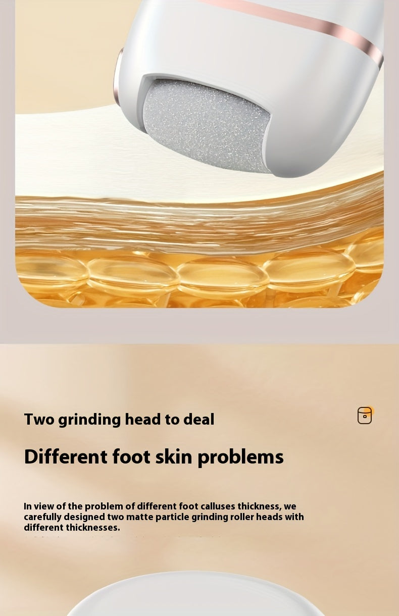 Foot Scraper, with Three Replacement Grinding Heads